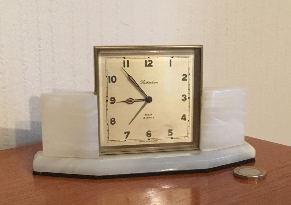 rotherham art deco alarm clock