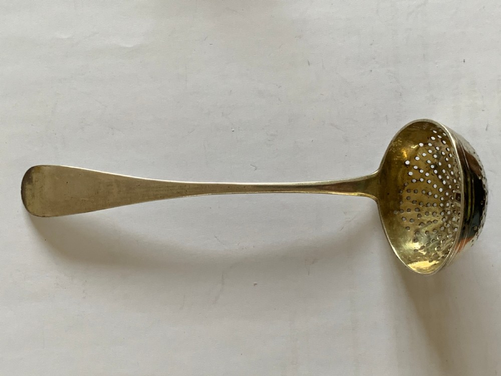russian silver tea strainer or sugar sifter