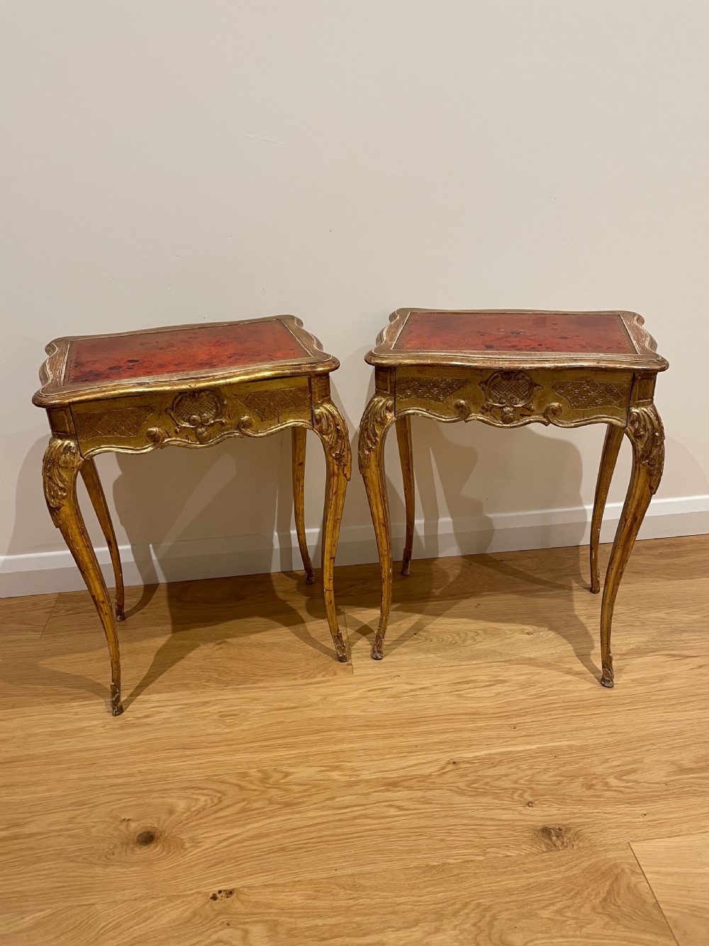 pair of side tables lamp tables