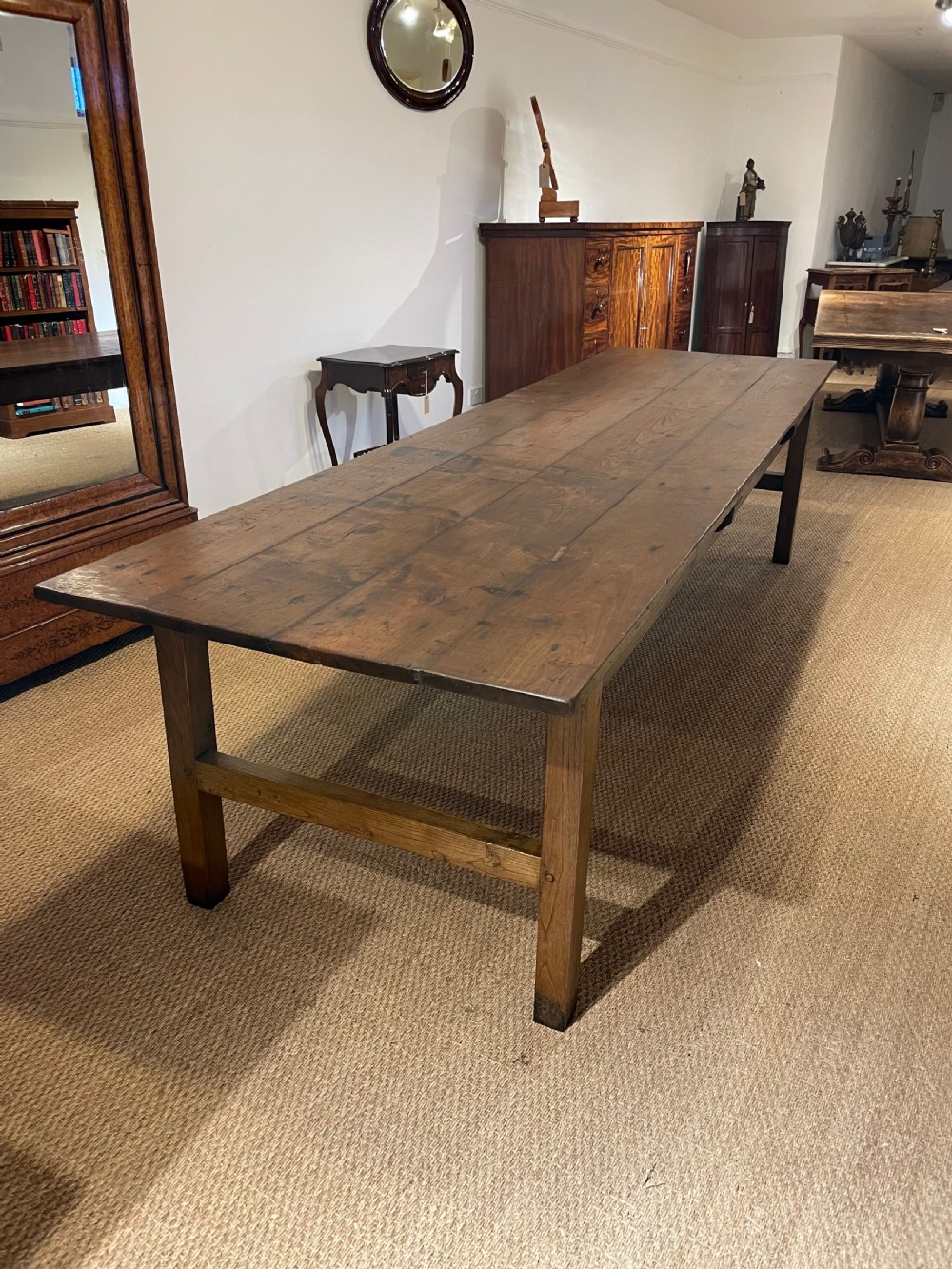 long chestnut farmhouse table 10ft