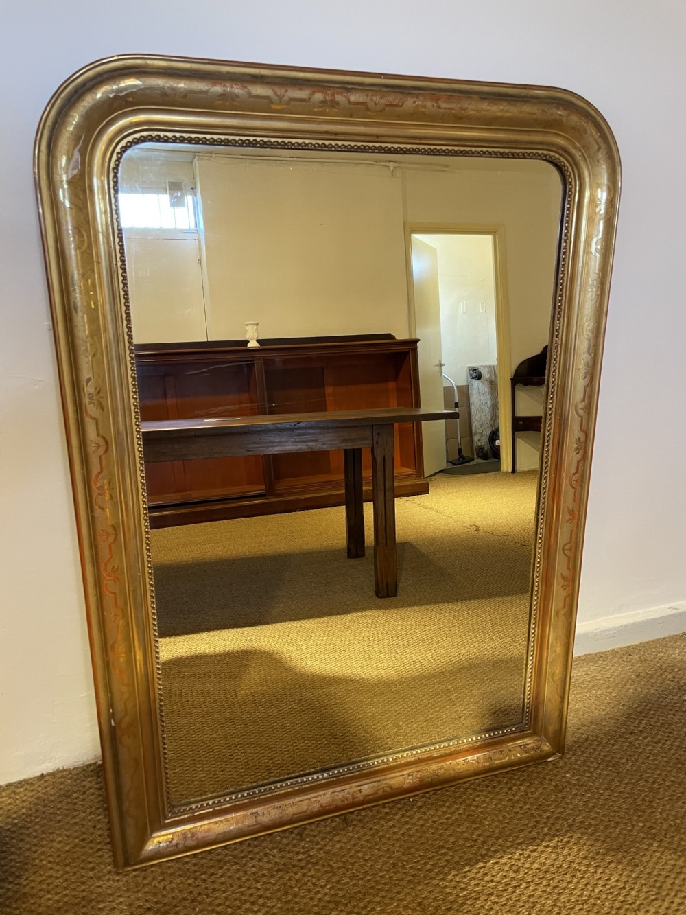 antique gilt mirror 38x54