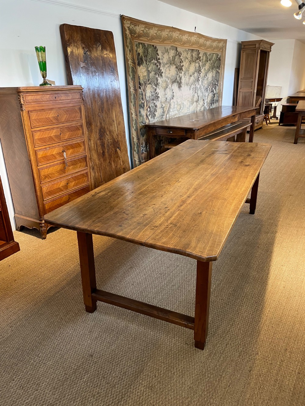 large chestnut farmhouse table